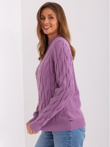 Violetinės spalvos megztinis MGZ0047 3