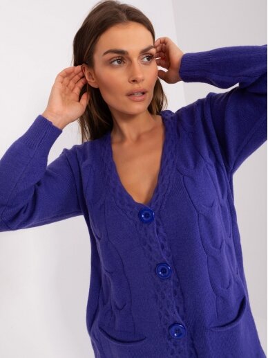 Violetinės spalvos megztinis MGZ0048 2