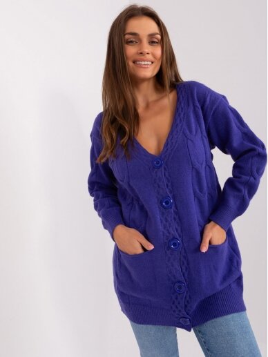 Violetinės spalvos megztinis MGZ0048