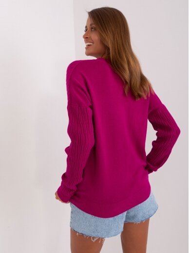 Violetinės spalvos megztinis MOD2389 1