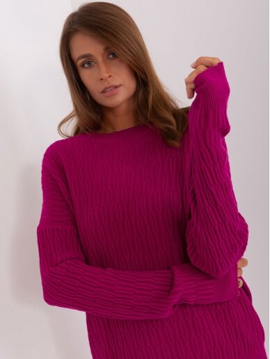 Violetinės spalvos megztinis MOD2389 2