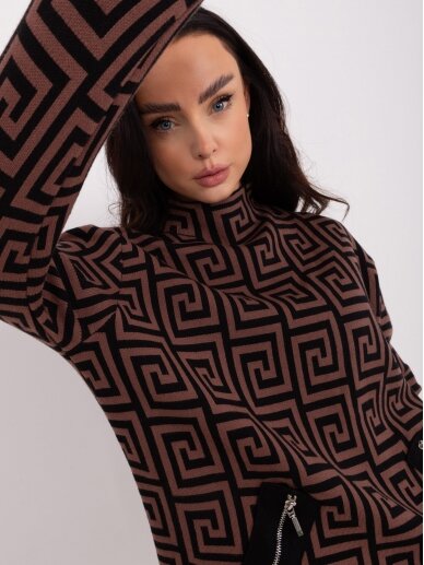 Tamsiai rudos spalvos megztinis MGZ0059 1