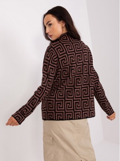 Tamsiai rudos spalvos megztinis MGZ0059 3