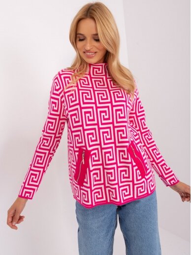 Rožinės spalvos megztinis MGZ0059 4