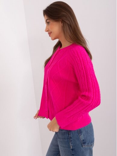 Rožinės spalvos megztinis MGZ0064 1