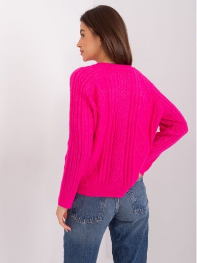 Rožinės spalvos megztinis MGZ0064 2