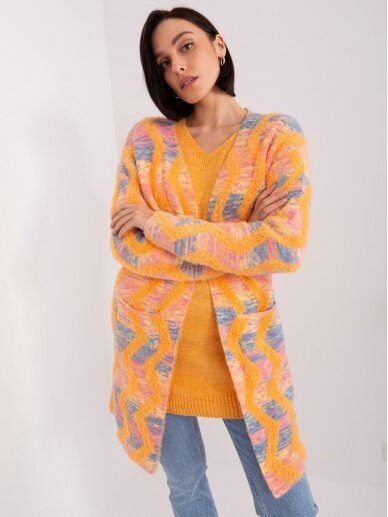 Oranžinės spalvos megztinis MGZ0065 2