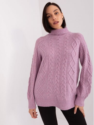 Violetinės spalvos megztinis MGZ0068