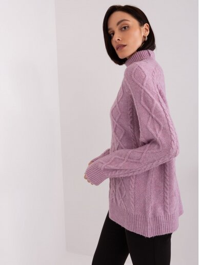 Violetinės spalvos megztinis MGZ0068 1