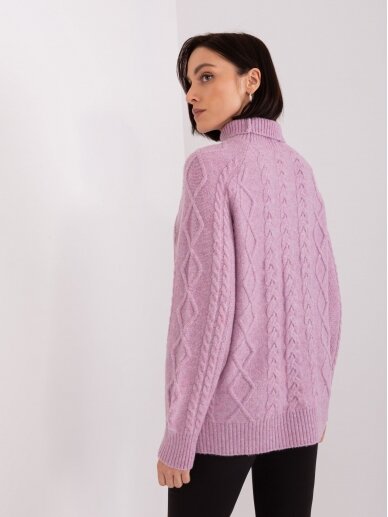 Violetinės spalvos megztinis MGZ0068 2
