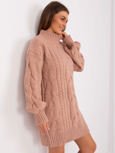 Tamsiai rožinės spalvos megztinis MGZ0073 4