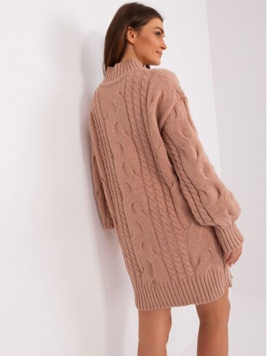 Tamsiai rožinės spalvos megztinis MGZ0073 1