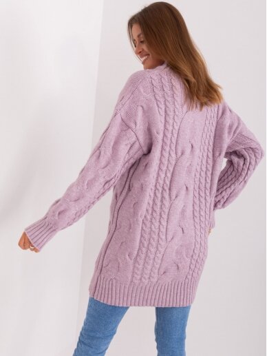 Šviesiai violetinės spalvos megztinis MGZ0073 1