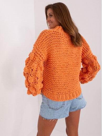 Oranžinės spalvos megztinis MGZ0076 5