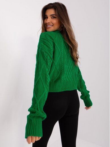 Žalios spalvos megztinis MGZ0092 2