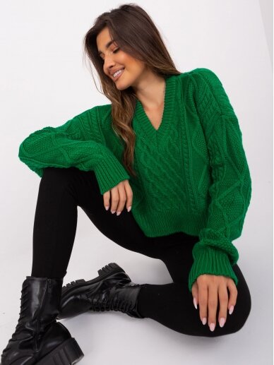 Žalios spalvos megztinis MGZ0092 3