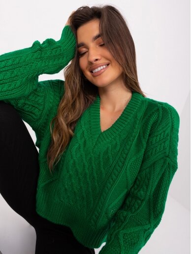 Žalios spalvos megztinis MGZ0092 4