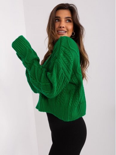 Žalios spalvos megztinis MGZ0092 1