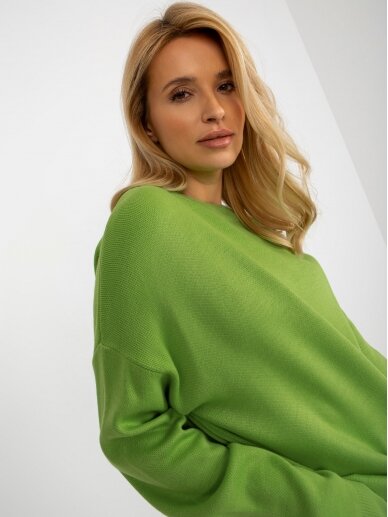 Šviesiai žalias megztinis MOD2181 1