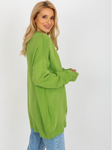 Šviesiai žalias megztinis MOD2181 2