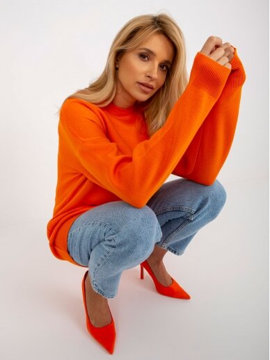 Oranžinės spalvos megztinis MOD2181 GP 2 Oranžinės spalvos megztinis MOD2181 GP 2