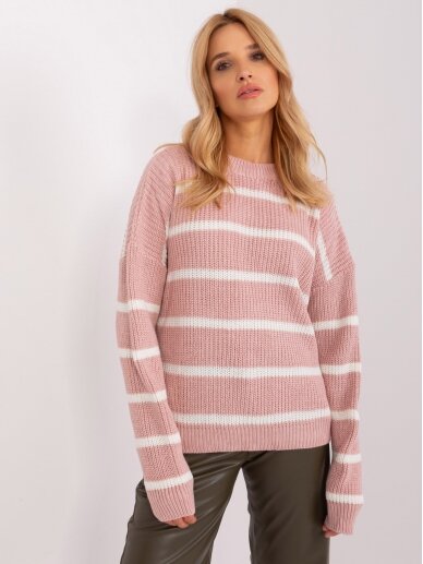 Tamsiai rožinės spalvos megztinis MGZ0107 2