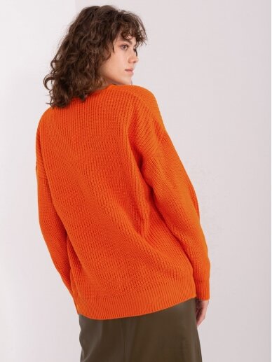 Oranžinės spalvos megztinis MGZ0110 3