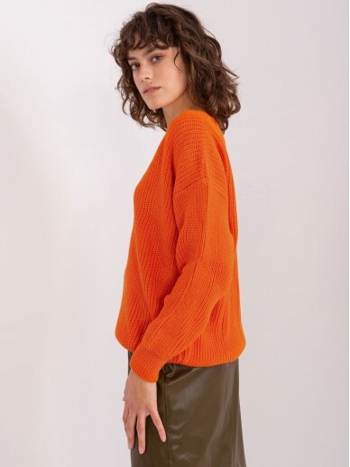 Oranžinės spalvos megztinis MGZ0110 4