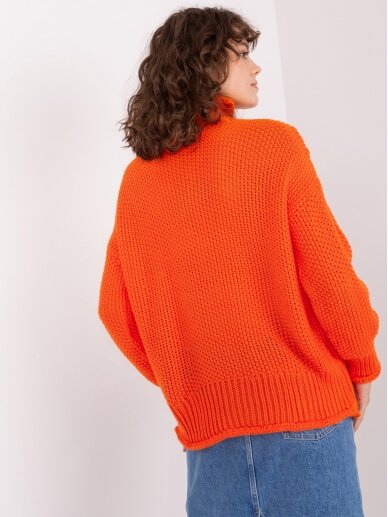 Oranžinės spalvos megztinis MGZ0118 1