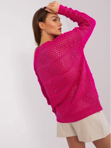 Rožinės spalvos megztinis MOD2299 1