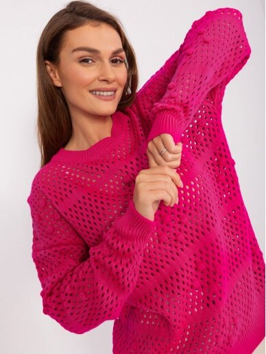 Rožinės spalvos megztinis MOD2299 3