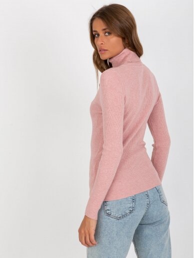 Šviesiai rožinės spalvos megztinis MGZ0228 1