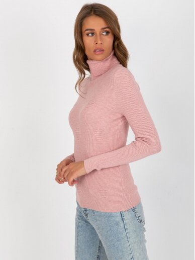 Šviesiai rožinės spalvos megztinis MGZ0228 4