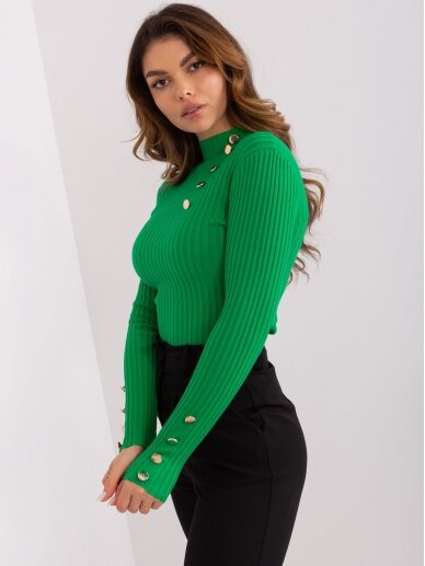 Žalios spalvos megztinis MGZ0257 1