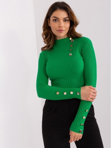 Žalios spalvos megztinis MGZ0257