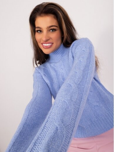 Mėlynos spalvos megztinis MGZ0336 1
