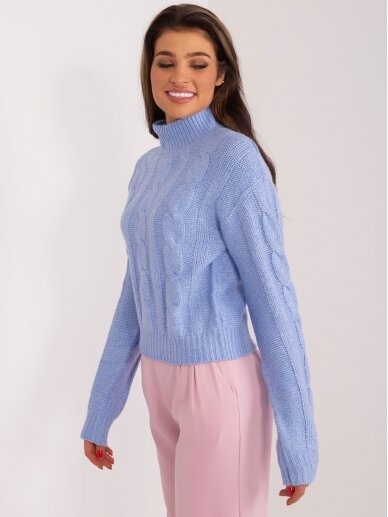 Mėlynos spalvos megztinis MGZ0336 3