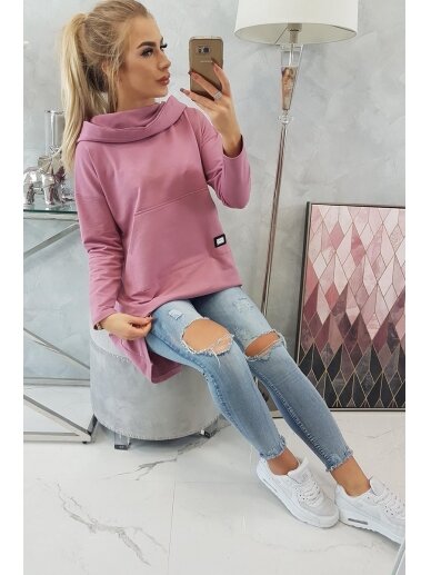Tamsiai rožinės spalvos marškinėliai MOD755 3