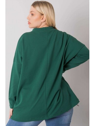 Tamsiai žalias džemperis MOD1539 2