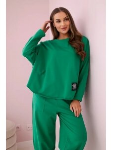 Žalios spalvos moteriškas kostiumėlis KST0015