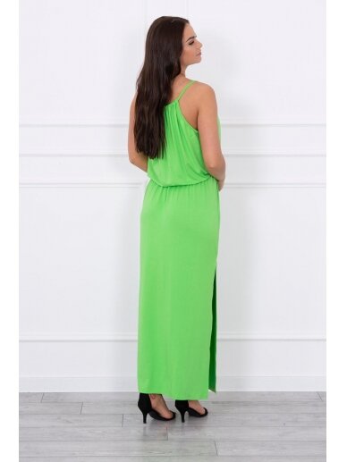 Žalia ilga suknelė MOD024 1