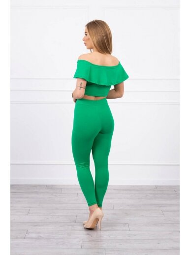 Žalias moteriškas kostiumėlis MOD015 1