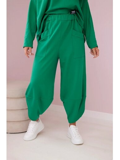 Žalios spalvos moteriškas kostiumėlis KST0015 3